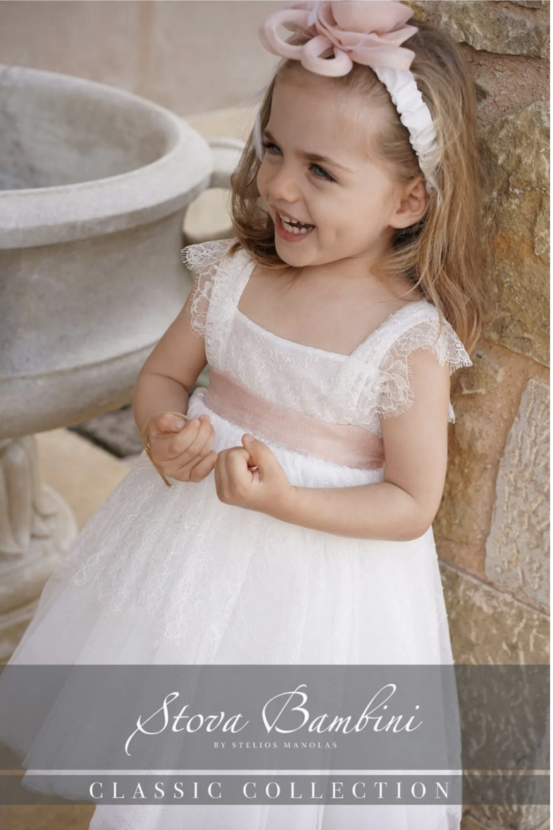 Stova Bambini Βαπτιστικό Φόρεμα SS26 G11