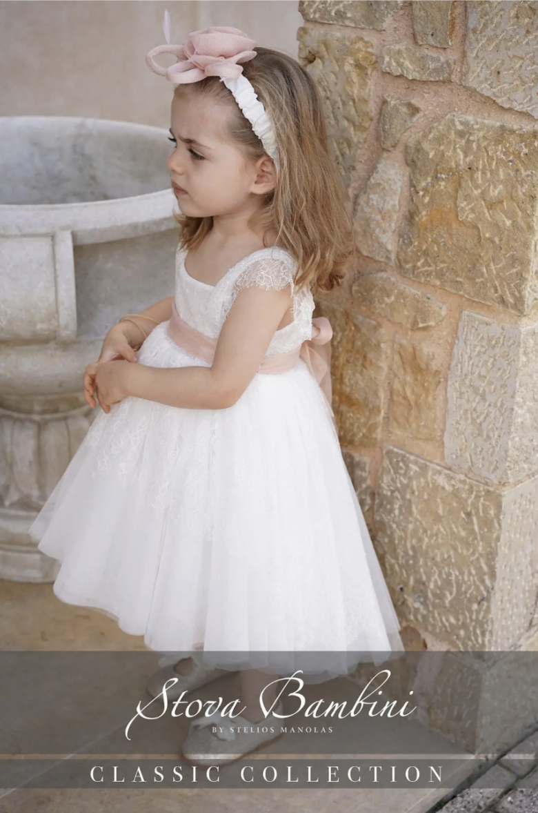 Stova Bambini Βαπτιστικό Φόρεμα SS26 G11 - Image 3