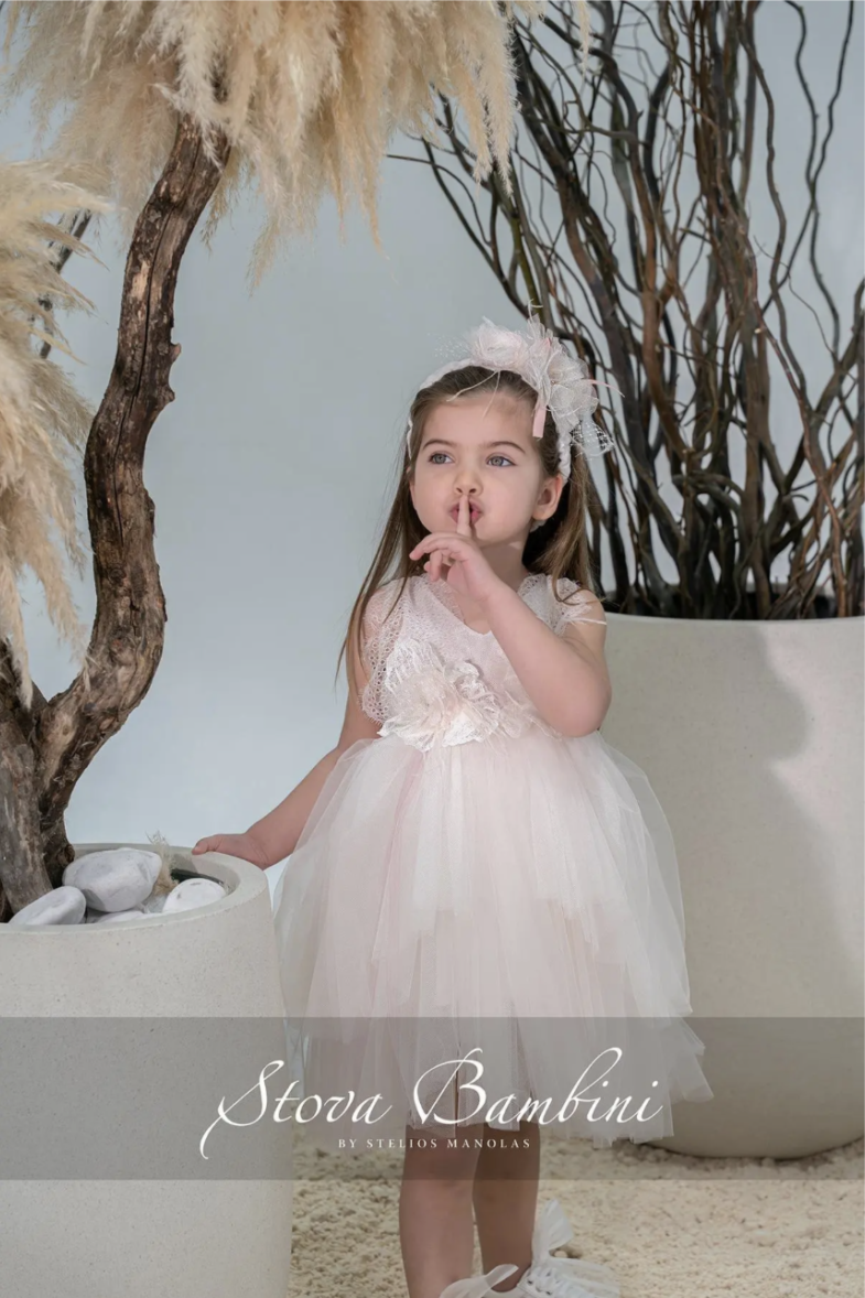 Stova Bambini Βαπτιστικό Φόρεμα SS26 G12 - Image 4