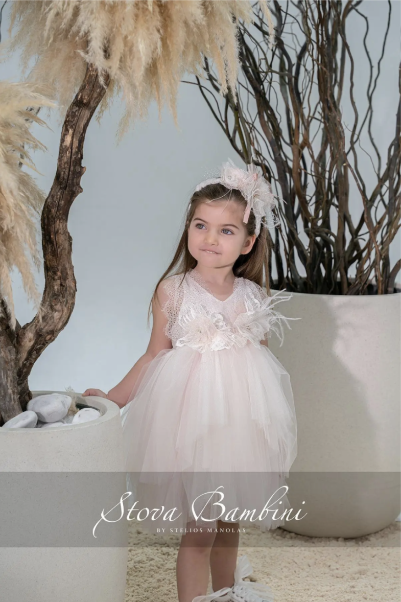 Stova Bambini Βαπτιστικό Φόρεμα SS26 G12