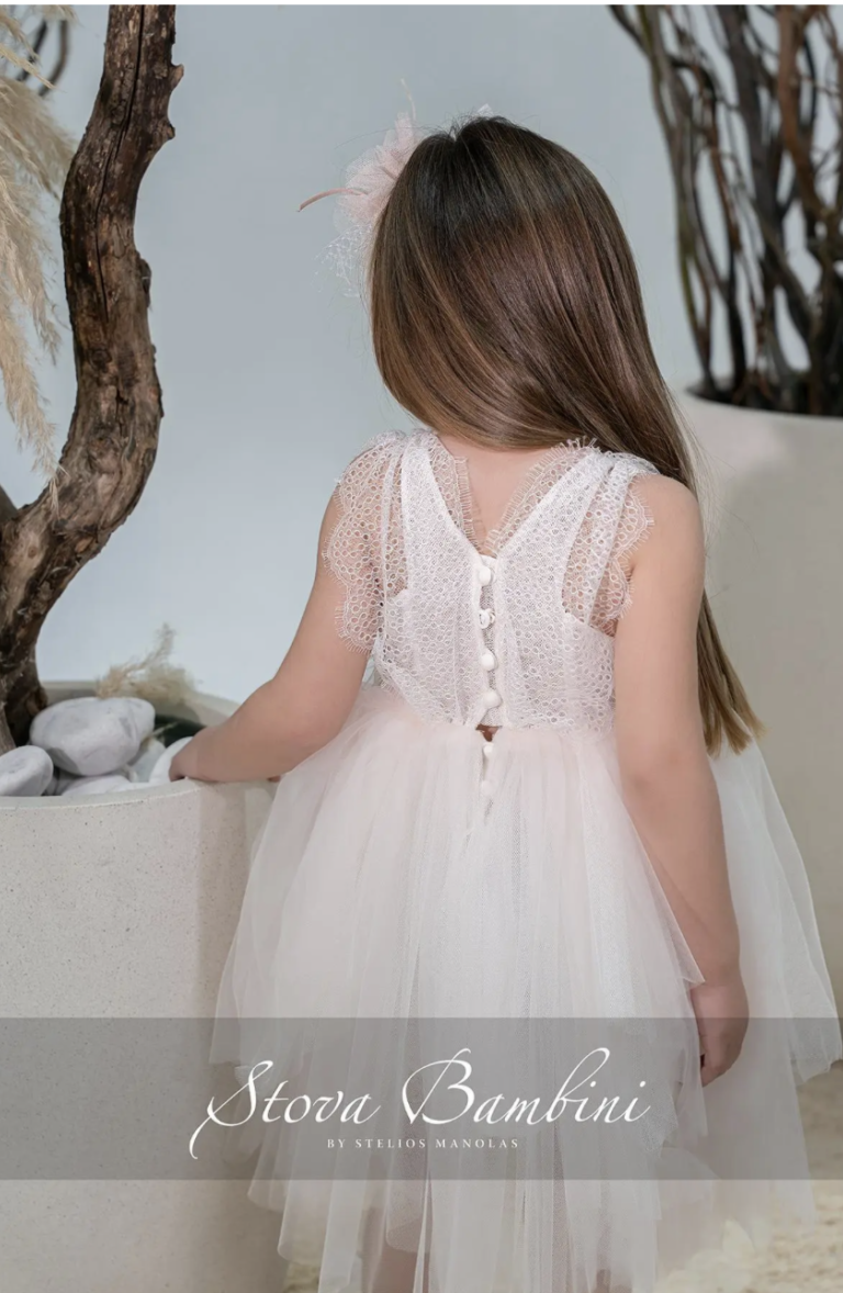 Stova Bambini Βαπτιστικό Φόρεμα SS26 G12 - Image 3
