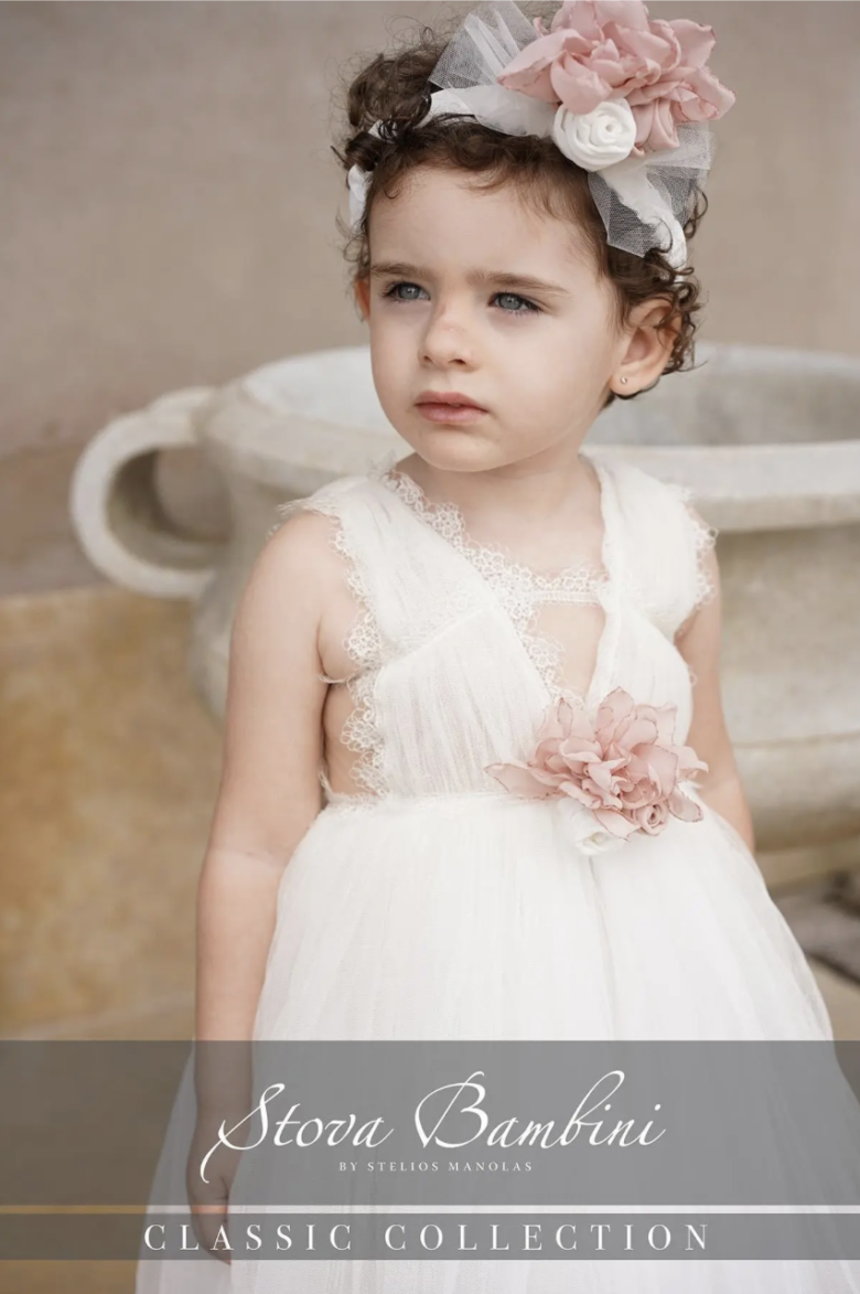 Stova Bambini Βαπτιστικό Φόρεμα SS26 G13 - Image 3
