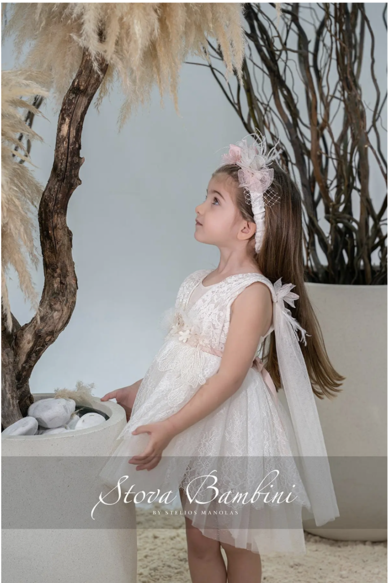 Stova Bambini Βαπτιστικό Φόρεμα SS26 G15 - Image 3