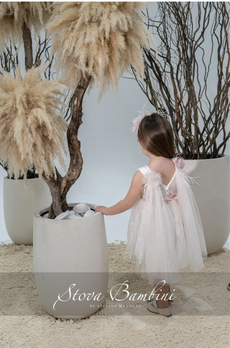 Stova Bambini Βαπτιστικό Φόρεμα SS26 G15 - Image 2