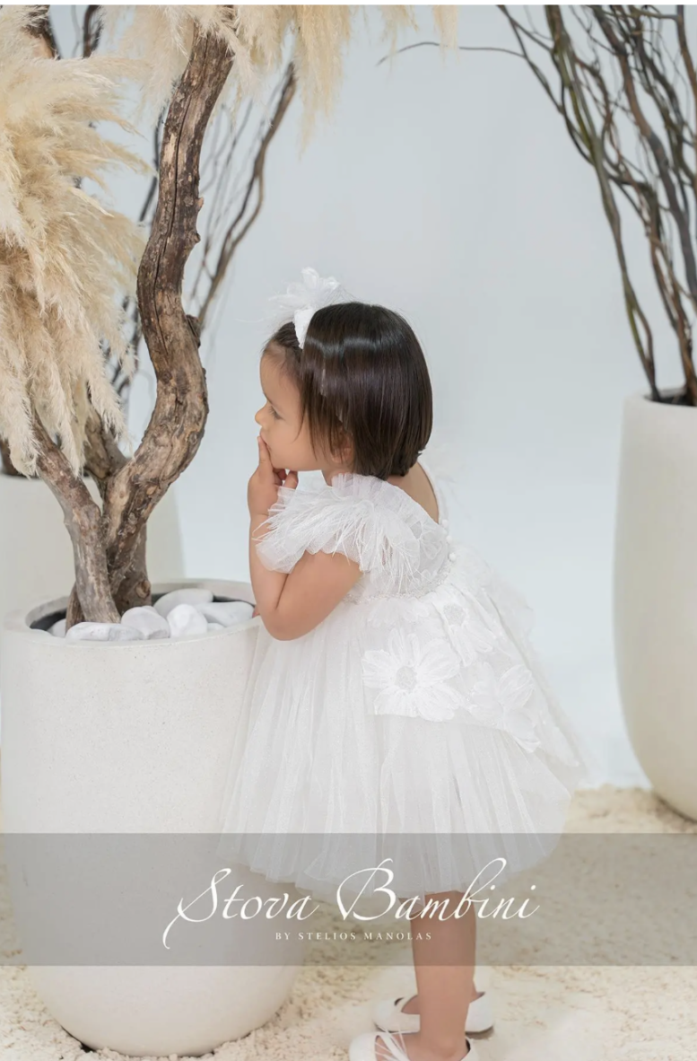 Stova Bambini Βαπτιστικό Φόρεμα SS26 G17 - Image 3