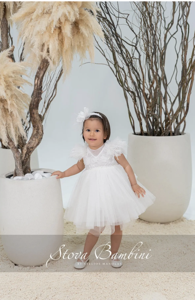 Stova Bambini Βαπτιστικό Φόρεμα SS26 G17