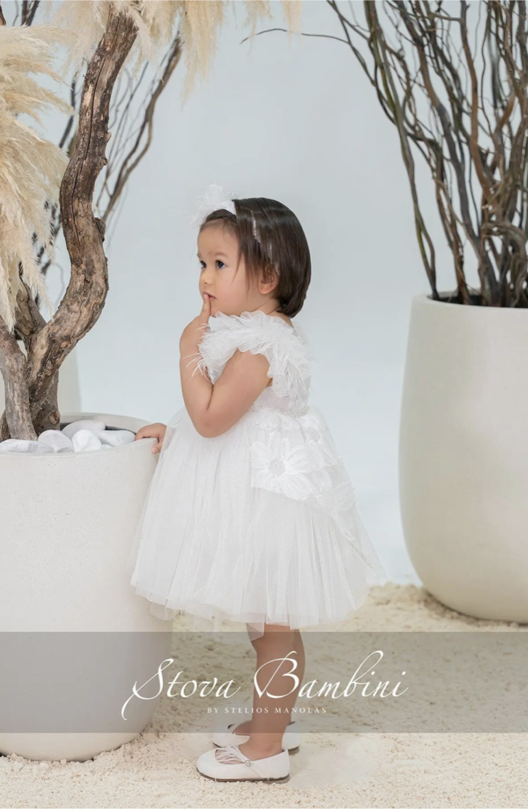 Stova Bambini Βαπτιστικό Φόρεμα SS26 G17 - Image 2