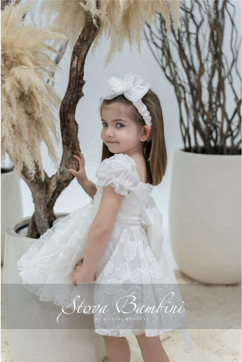 Stova Bambini Βαπτιστικό Φόρεμα SS26 G21 - Image 2