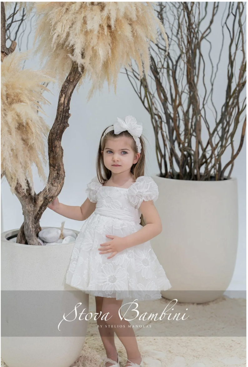 Stova Bambini Βαπτιστικό Φόρεμα SS26 G21