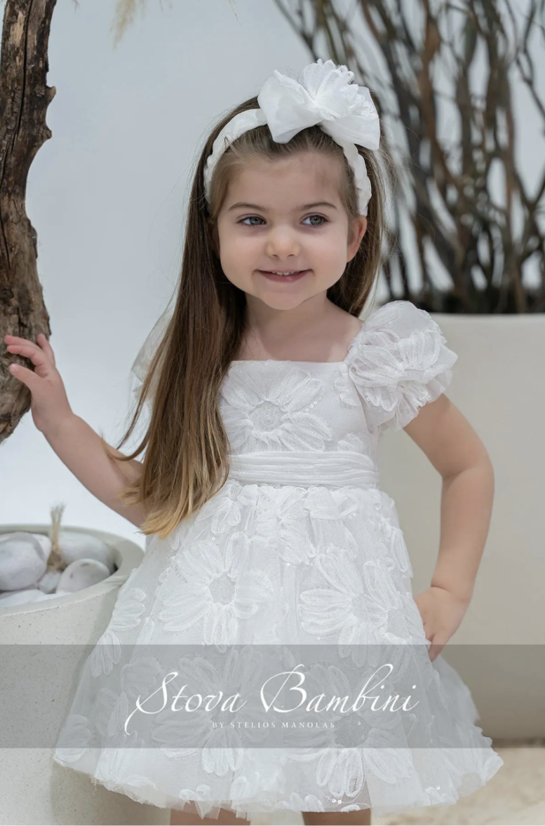 Stova Bambini Βαπτιστικό Φόρεμα SS26 G21 - Image 4