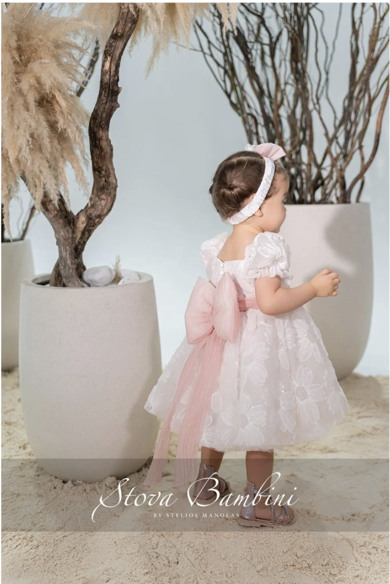 Stova Bambini Βαπτιστικό Φόρεμα SS26 G22 - Image 2