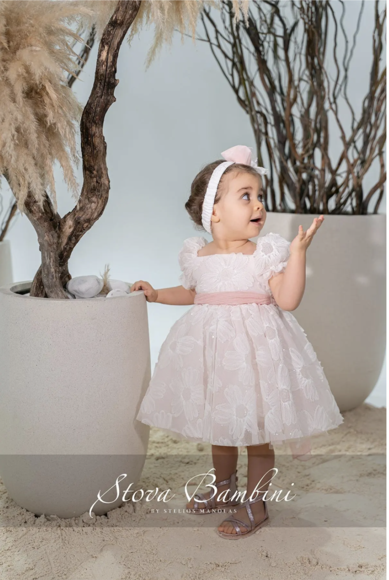 Stova Bambini Βαπτιστικό Φόρεμα SS26 G22