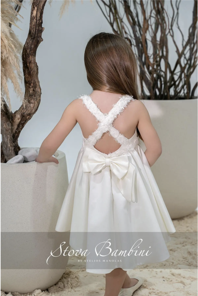 Stova Bambini Βαπτιστικό Φόρεμα SS26 G23 - Image 2