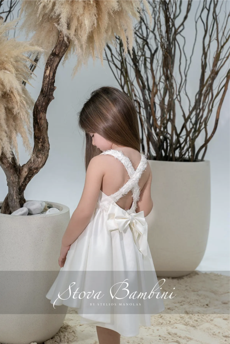 Stova Bambini Βαπτιστικό Φόρεμα SS26 G23 - Image 3