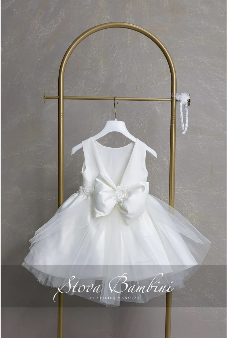Stova Bambini Βαπτιστικό Φόρεμα SS26 G25 - Image 2