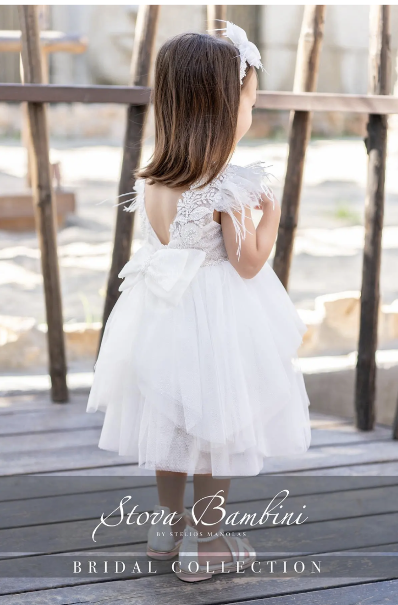 Stova Bambini Βαπτιστικό Φόρεμα SS26 G27 - Image 3